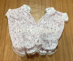 No.6270　小花ニットのバルーンワンピース　＜超小型犬用＞