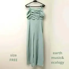 新品未使用 earth music&ecology シャーリングキャミロンパース