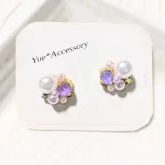 15-9　ハンドメイド☆ビジューピアス／イヤリング
