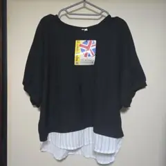 HM WORKS LONDON 半袖トップス Lサイズ 黒