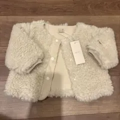 新品未使用タグ付きpetit mainもこもこボアジャケット80