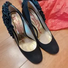 ユナイテッドアローズオデットエオディールパンプス　24cm 黒　靴結婚式二次会