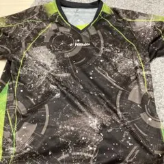 Nittaku 卓球ウェア 半袖 ブラック/グリーン