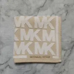 マイケルコース MKロゴ タオルハンカチ ハンドタオル ベージュ