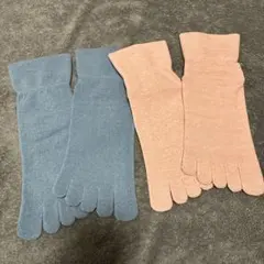 足袋ソックス〇ソックス〇足袋〇24cm〇ネイビー〇ベビーピンク