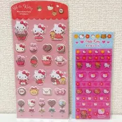 【正規品】サンリオ　ハローキティ　マシュマロシール　タイルシール　2枚セット