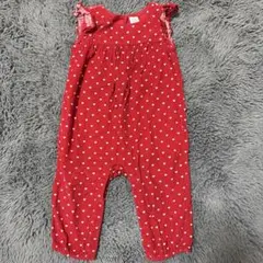 4/23まで】baby GAP ハート柄オーバーオール 12-18ヶ月