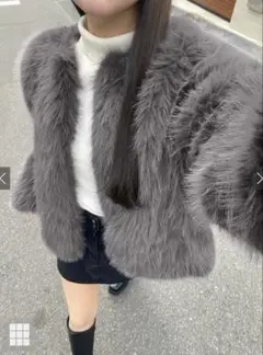 GRL フェイクファー ショートコート