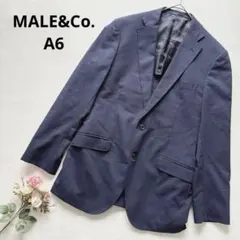 メールアンドコー タカキュー ネイビー ストライプ ビジネスジャケット A6