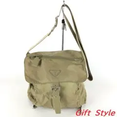 PRADA プラダ ショルダーバッグ ナイロン ベージュ レディース ブランド