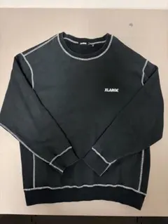 XLARGE ブラック スウェット トレーナー