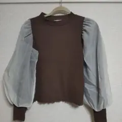 OLIVE des OLIVE ブラウンシフォントップス