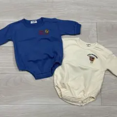 新品 Little WEEKEND ♡ 長袖ロンパース2枚　リトルウィークエンド