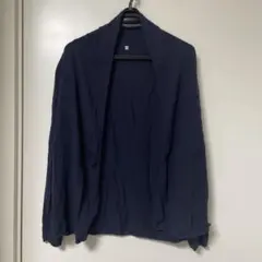 無印　ネイビー Lサイズ カーディガン