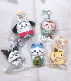 ちいかわ サンリオキャラクターズ ぷちミニマスコット と報酬袋ハチワレ5点セット