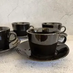 ご専用購入不可】ブラックバサルト ミルク＆シュガー デミタス カップ2