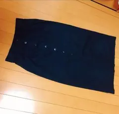 【大幅値下げ】ハイウエスト ラップタイトスカート　ボタン付き巻きスカート