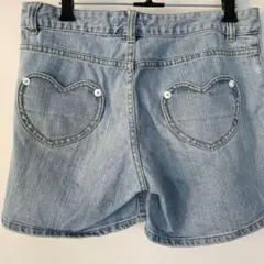 レディース デニムパンツ ショートパンツ ウォッシュ加工