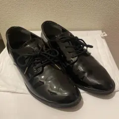 GLOBAL WORK エナメル レースアップシューズ ブラックのサムネイル