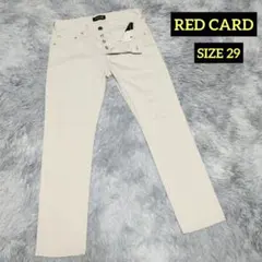 RED CARDレッドカード 91861 デニムパンツ　ボタンフライ　白　29