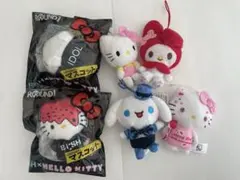 サンリオ(キティ、マイメロ、シナモンロール)ぬいぐるみマスコット　まとめ売り