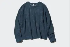 UNIQLO メッシュクルーネックセーター 4123のサムネイル