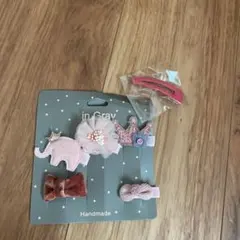 6点セット ベビー ヘアピン 赤ちゃん 髪飾り おしゃれ 子供 キッズピンク