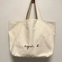agnès b. アイボリー トートバッグ