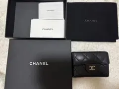 【人気商品】 正規品CHANEL 3つ折り財布