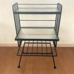 ウニコ ステラ スモールガラスシェルフ ガラスxアイアン レトロ風ガラス ウニコ ステラ スモールガラスシェルフ ガラスxアイアン レトロ風