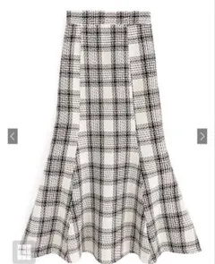 GRL チェック柄ツイードマーメイドスカート［gc230］