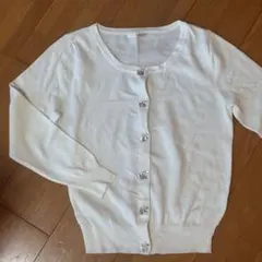 ビジュー付きニットカーディガン