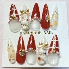Briller_Nail クリスマスデザインアート ネイルチップ