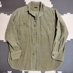 ユニクロ コーデュロイ ワークシャツ S メンズ　茶