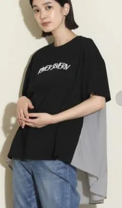 グレディブリリアン　切り替えTシャツ　ブラック×グレーのサムネイル