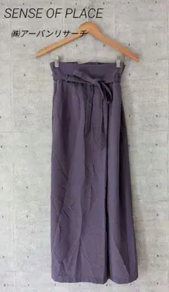 SENSEOFPLACE センスオブプレイス リネンライクハイウエストスカート