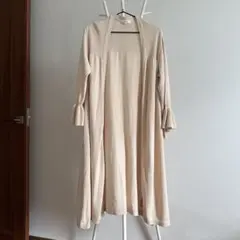 春秋grove ニットカーディガン　アイボリー　Mサイズ