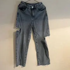 DAZN ダメージデニムパンツ Sサイズ