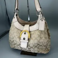 希少色 COACH ソーホー ミニシグネチャー ワンショルダー バッグ Y2K