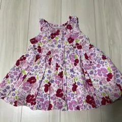 petit main 花柄ドレス 70サイズ