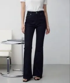 AZUL DENIM フレアデニム ワンウォッシュ　XS