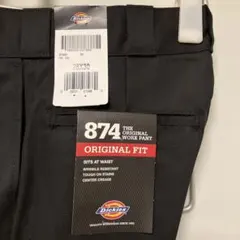Dickies 874 オリジナルフィット ワークパンツ 28X30 ブラック