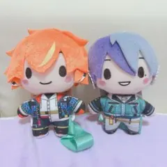 プロセカ ふわぷち マスコット ぬいぐるみ東雲彰人 青柳冬弥 セット