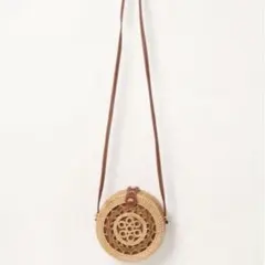 サークルショルダーかごバッグ