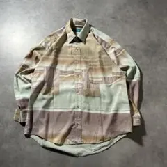 ヴィンテージ アートパターン ヨーロピアン レトロ デザイン 長袖 シャツ