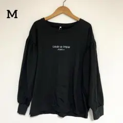 しまむら　USAメッセージTシャツ　M 黒　新品未使用