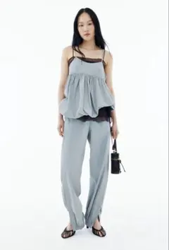 GANNI】 SHINY CHECK JACQUARD TOP ガニー キャミ - メルカリ