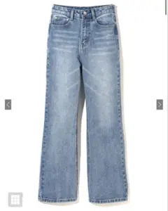 ワイドセミフレアデニムパンツ[cu136]