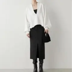 Whim Gazette ウィムガゼット　スウェットVネックプルオーバー