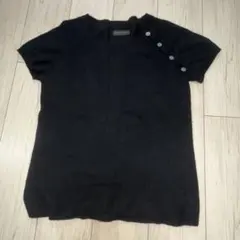 Zadig&Voltaire カシミヤ100% 半袖ニット　肩ボタンのサムネイル